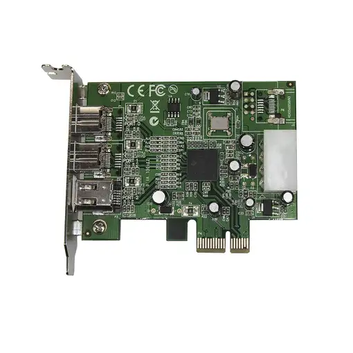 StarTech.com Adaptador Tarjeta FireWire PCI-Express Bajo Perfil de 2 Puertos F/W 8