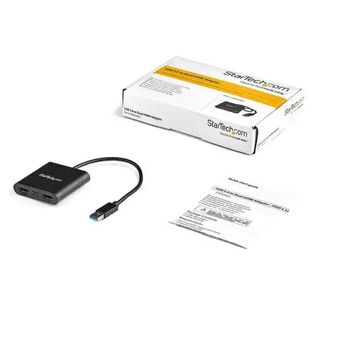 StarTech.com Adaptador USB 3.0 a HDMI Doble - 4K 30Hz