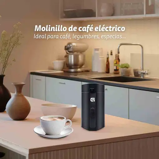 Molinillo de café eléctrico negro, 150W, 50 g, MO-150R GRUNKEL