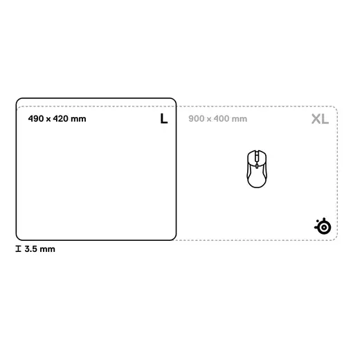 Steelseries 63434 alfombrilla para ratón Alfombrilla de ratón para juegos Negro