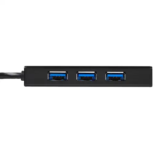 StarTech.com Hub USB 3.0 de Aluminio con Cable - 5Gbps - Concentrador de 3 Puertos