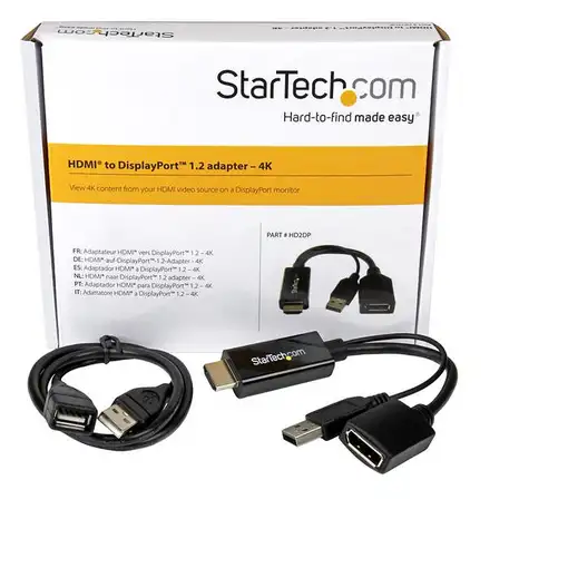StarTech.com Conversor HDMI a DisplayPort - 4K