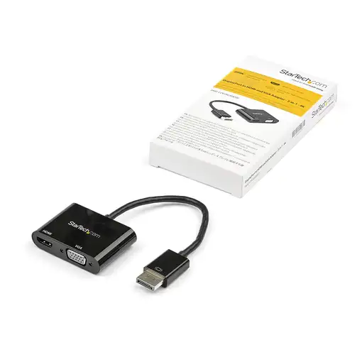 StarTech.com Adaptador DisplayPort a HDMI VGA - Dongle Convertidor DisplayPort 1.2