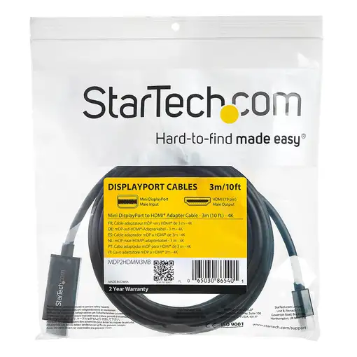StarTech.com Cable Adaptador Mini DisplayPort a HDMI de 3m - 4K 30Hz