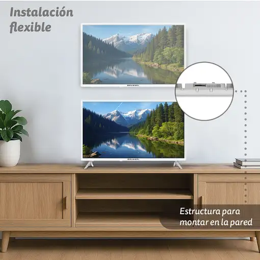 Televisor LED 32" Full HD Blanco Smart LED-3225VDBLANCO GRUNKEL