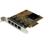 StarTech.com Tarjeta de Red PCI Express Ethernet Gigabit con 4 Puertos RJ45