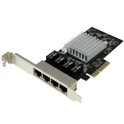StarTech.com Tarjeta de Red PCI Express Ethernet Gigabit con 4 Puertos RJ45 Chipse