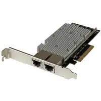 StarTech.com Tarjeta Adaptador de Red PCI Express Ethernet 10GBase-T con 2 Puertos