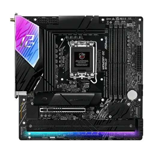 Asrock B860M Lightning WiFi Intel B860 LGA 1851 (Socket V1) micro ATX