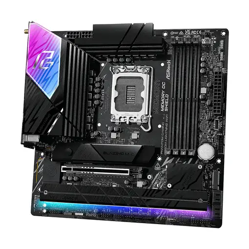 Asrock B860M Lightning WiFi Intel B860 LGA 1851 (Socket V1) micro ATX