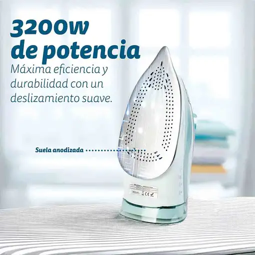 Plancha a vapor 3200 W Azul PL-3200MAXTOP GRUNKEL