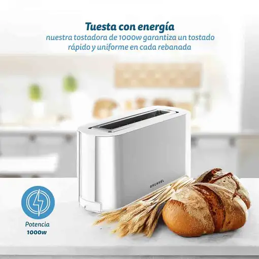 Tostadora de ranura extra ancha inox, 1000 W, TS-MAXISTEEL GRUNKEL