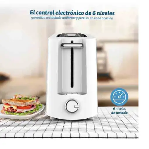 Tostadora de ranura extra ancha inox, 1000 W, TS-MAXISTEEL GRUNKEL