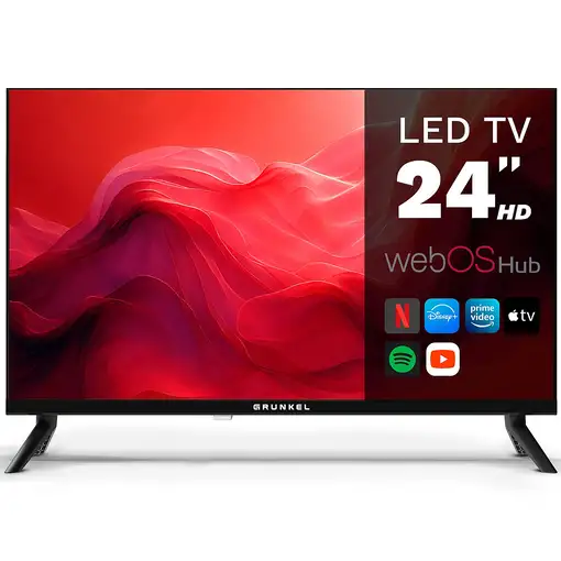Televisor LED 24" HD Negro Smart LED-24PBW GRUNKEL