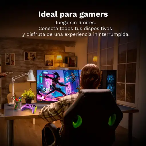 Televisor LED 24" HD Negro Smart LED-24PBW GRUNKEL