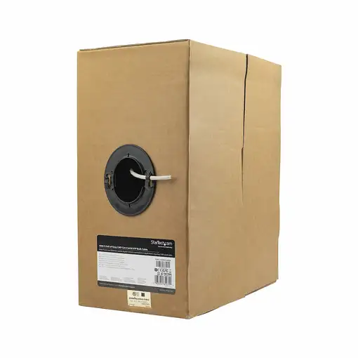 StarTech.com Bobina de Cable de Red Ethernet Cat6 a Granel - 304,8m - Sólido - CMR