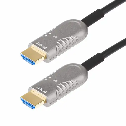 StarTech.com Cable HDMI 2.1 Híbrido Activo Óptico AOC de 15,2m - CMP Plenum