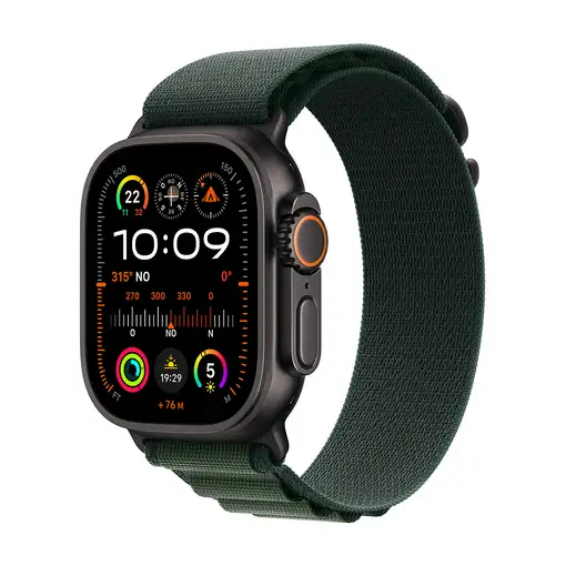 Apple Watch Ultra 2 OLED 49 mm Digital 410 x 502 Pixeles Pantalla táctil 4G Negro