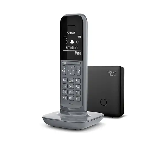 Gigaset CL390 Teléfono DECT/analógico Identificador de llamadas Gris Gigaset CL390 Teléfono DECT/analógico Identificador de llamadas Gris