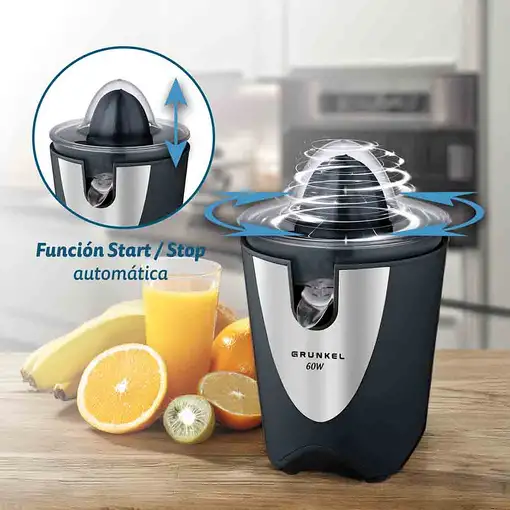 Exprimidor de cítricos NEGRO 60 W, XP-VC60N GRUNKEL