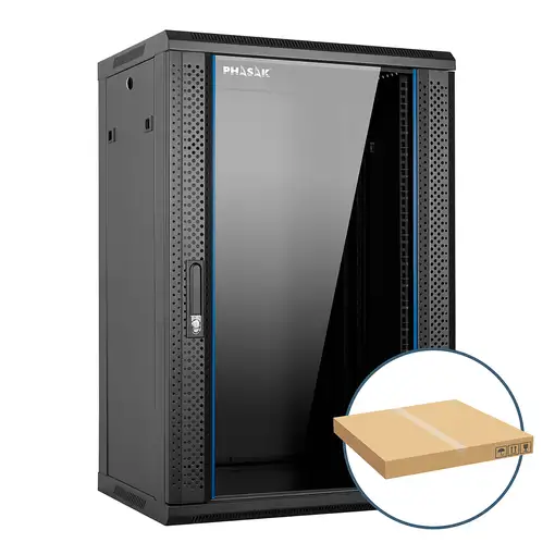 Phasak PHO 2220D armario rack 20U Bastidor de pared Negro