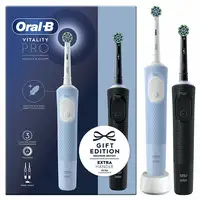 Oral-B Vitality Pro Duo Adulto Cepillo dental oscilante Negro, Azul, Blanco