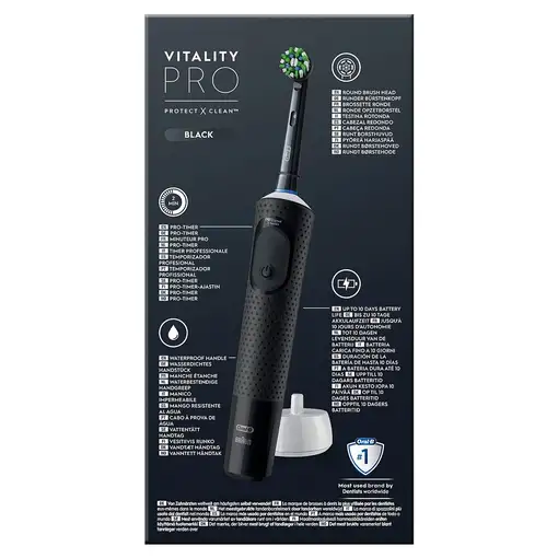 Oral-B Vitality Pro Adulto Cepillo dental giratorio Negro
