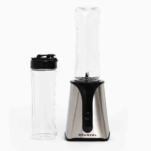 Batidora de vaso personal inox, 450 W, 2 vasos de 600ml, BAT-350SMOOTHSS GRUNKEL