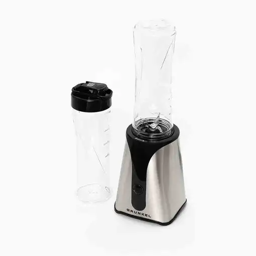 Batidora de vaso personal inox, 450 W, 2 vasos de 600ml, BAT-350SMOOTHSS GRUNKEL