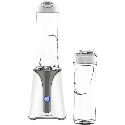 Batidora de vaso personal blanca 450 W, 2 vasos de 600ml, BAT-350SMOOTH GRUNKEL