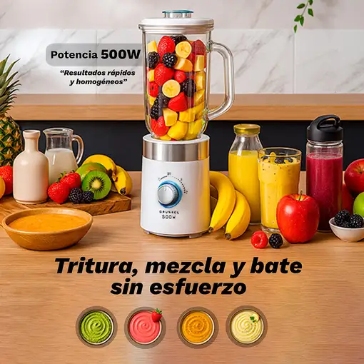 Batidora de vaso, jarra de 1 L, 500 W, BT-PRACTICA500 GRUNKEL