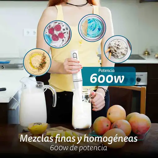 Batidora de mano blanca, 600 W, MP-600EASY GRUNKEL