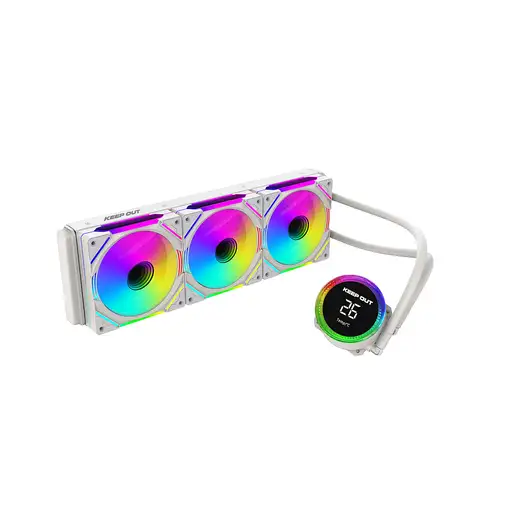 KeepOut XWC-360 PRO Procesador Kit de refrigeración líquida 12 cm Blanco