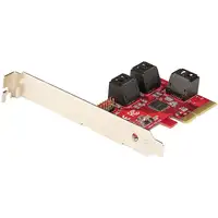 StarTech.com Tarjeta PCIe SATA - Tarjeta Controladora PCI Express de 6 Puertos SAT