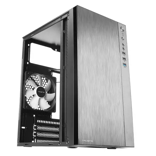 Tacens Anima ACX, Caja Mini Torre Micro ATX, Frontal Aluminio Pulido, Ventilador 1