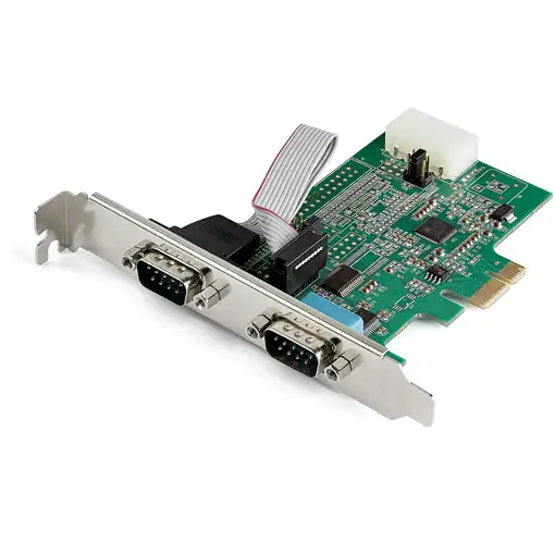 StarTech.com Tarjeta PCI Express Adaptadora de 2 Puertos Serie RS232