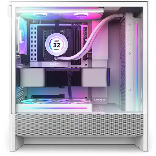 NZXT H5 Flow RGB Midi Tower Blanco
