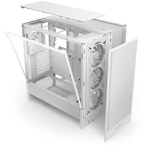 NZXT H5 Flow RGB Midi Tower Blanco