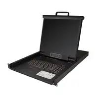 StarTech.com Consola KVM de 8 puertos para Montaje en Rack - Teclado QWERTY