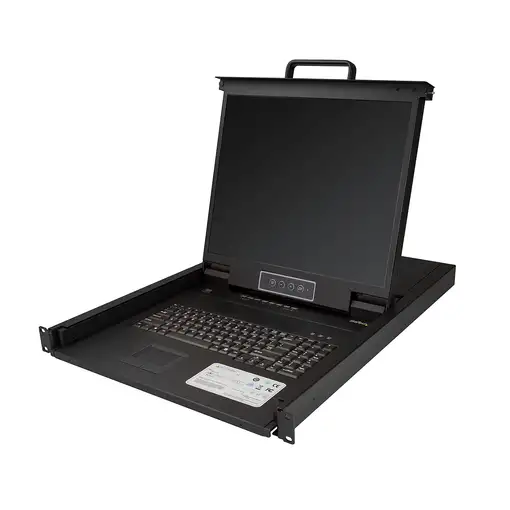 StarTech.com Consola KVM de 8 puertos para Montaje en Rack - Teclado QWERTY