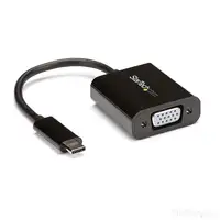 StarTech.com Adaptador USB C a VGA - Negro - 1080p - Convertidor de Vídeo