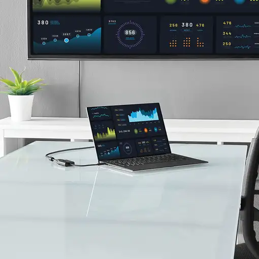 StarTech.com Adaptador USB C a VGA - Negro - 1080p - Convertidor de Vídeo