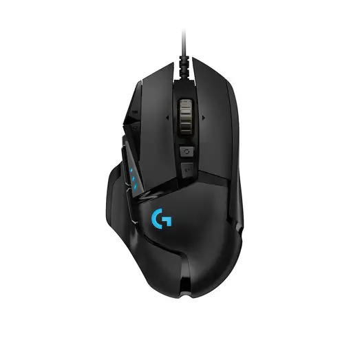 Ratón Gaming Logitech G502 Hero/ Hasta 25600 DPI/ Negro