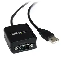 StarTech.com Cable Adaptador 2,5m USB a 1 Puerto Serie Serial RS232 DB9 FTDI Aisla