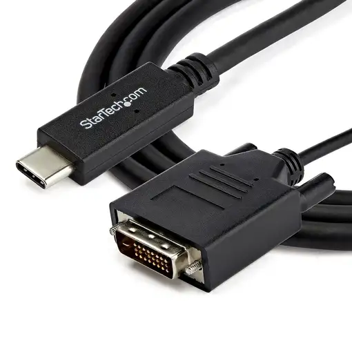 StarTech.com Cable de 2m USB-C a DVI - 1920 x 1200 - Negro