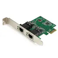 StarTech.com Adaptador Tarjeta de Red NIC PCI Express PCI-E de 2 Puertos Ethernet