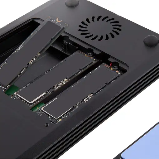 StarTech.com Caja Thunderbolt 3&trade; de 4 Bahías NVMe M.2 para SSD, con 1 Puerto