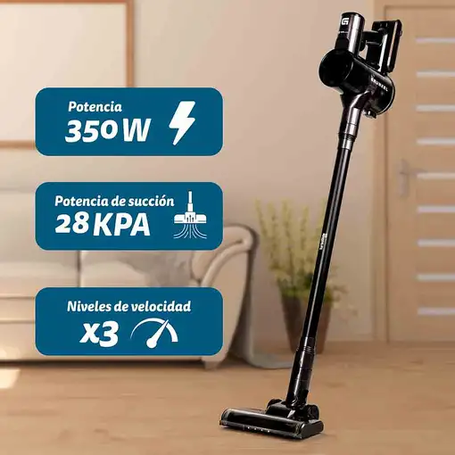 Aspirador escoba 350W, succión 28 KPa, ASP-27KPA GRUNKEL