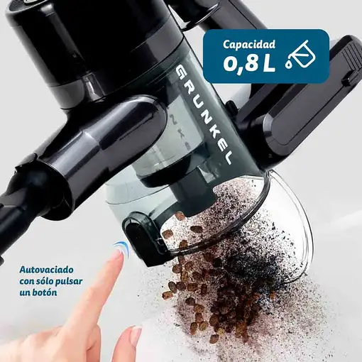 Aspirador escoba 350W, succión 28 KPa, ASP-27KPA GRUNKEL