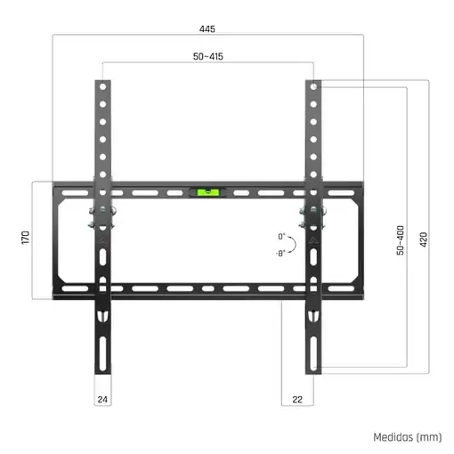 iggual SPTV15-L Soporte TV pared Incl 21''-75'' 45kg